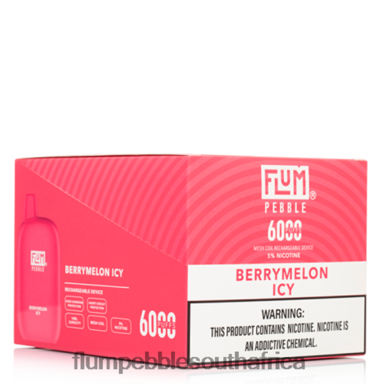 Flum Pebbles Flavors List - FLUM PEBBLES 6000 PUFFS 10 PACKS Berrymelon Icy NHF6R8