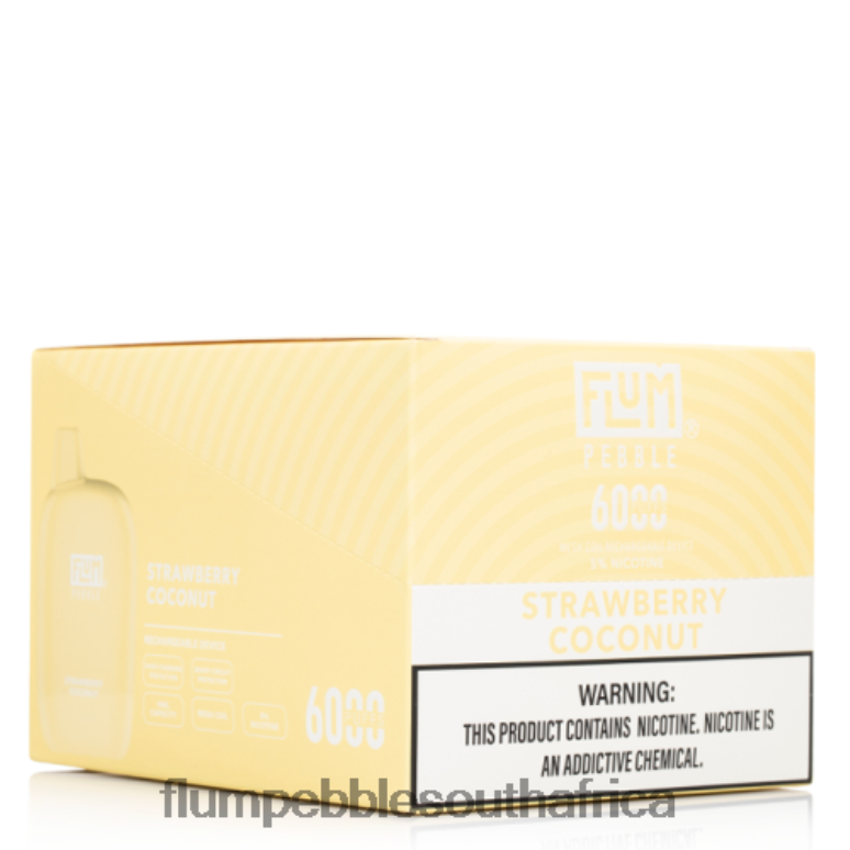 Flum Pebbles Vape South Africa - FLUM PEBBLES 6000 PUFFS 10 PACKS Strawberry Coconut NHF6R73