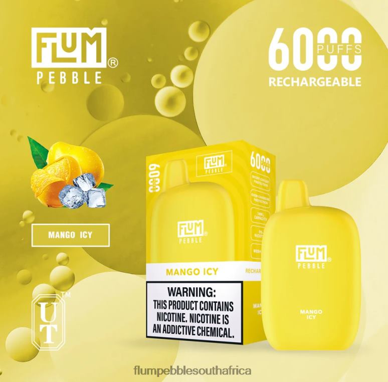 Flum Pebbles Vape South Africa - FLUM PEBBLES 6000 PUFFS Mango Icy NHF6R53