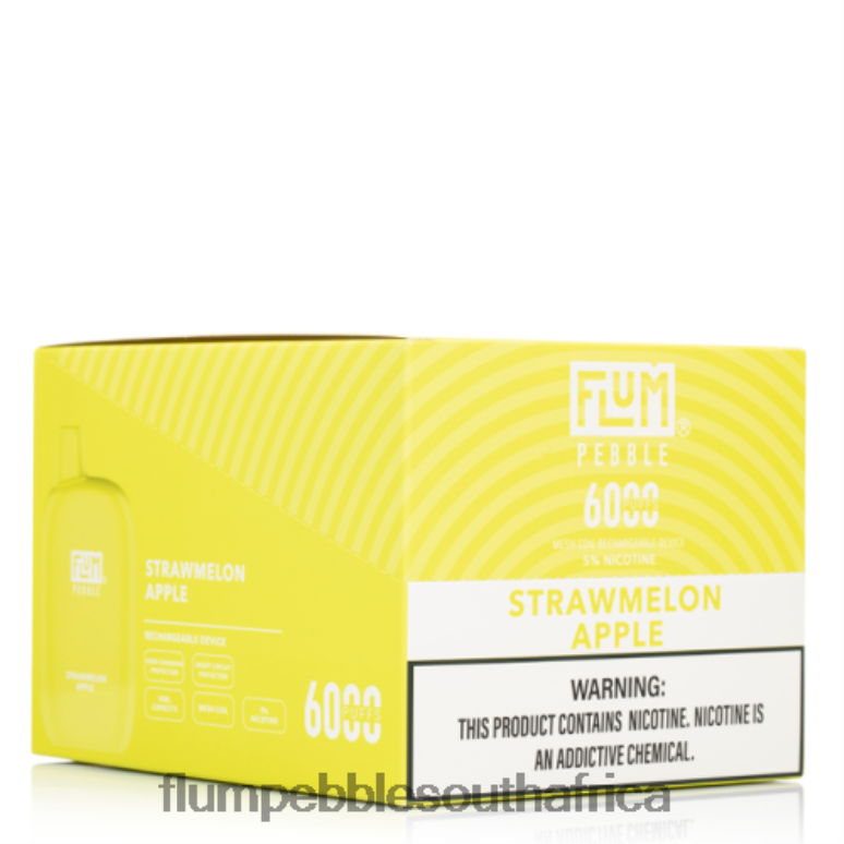 Flum Pebbles Wholesale - FLUM PEBBLES 6000 PUFFS 10 PACKS Strawmelon Apple NHF6R79