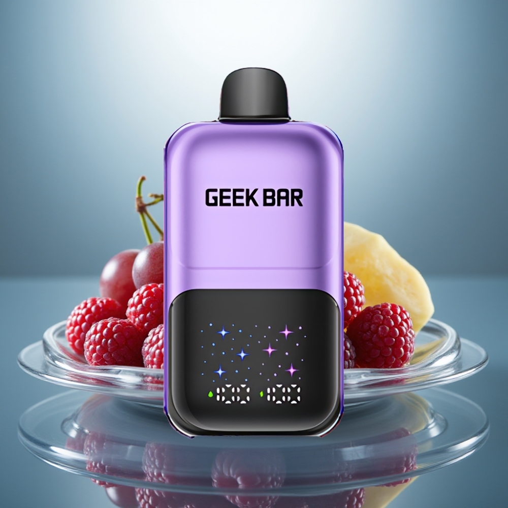 GEEK BAR 2GO 50000 Puffs 20mL Dual Tanks 5% Nic Salt Grape & Raspberry