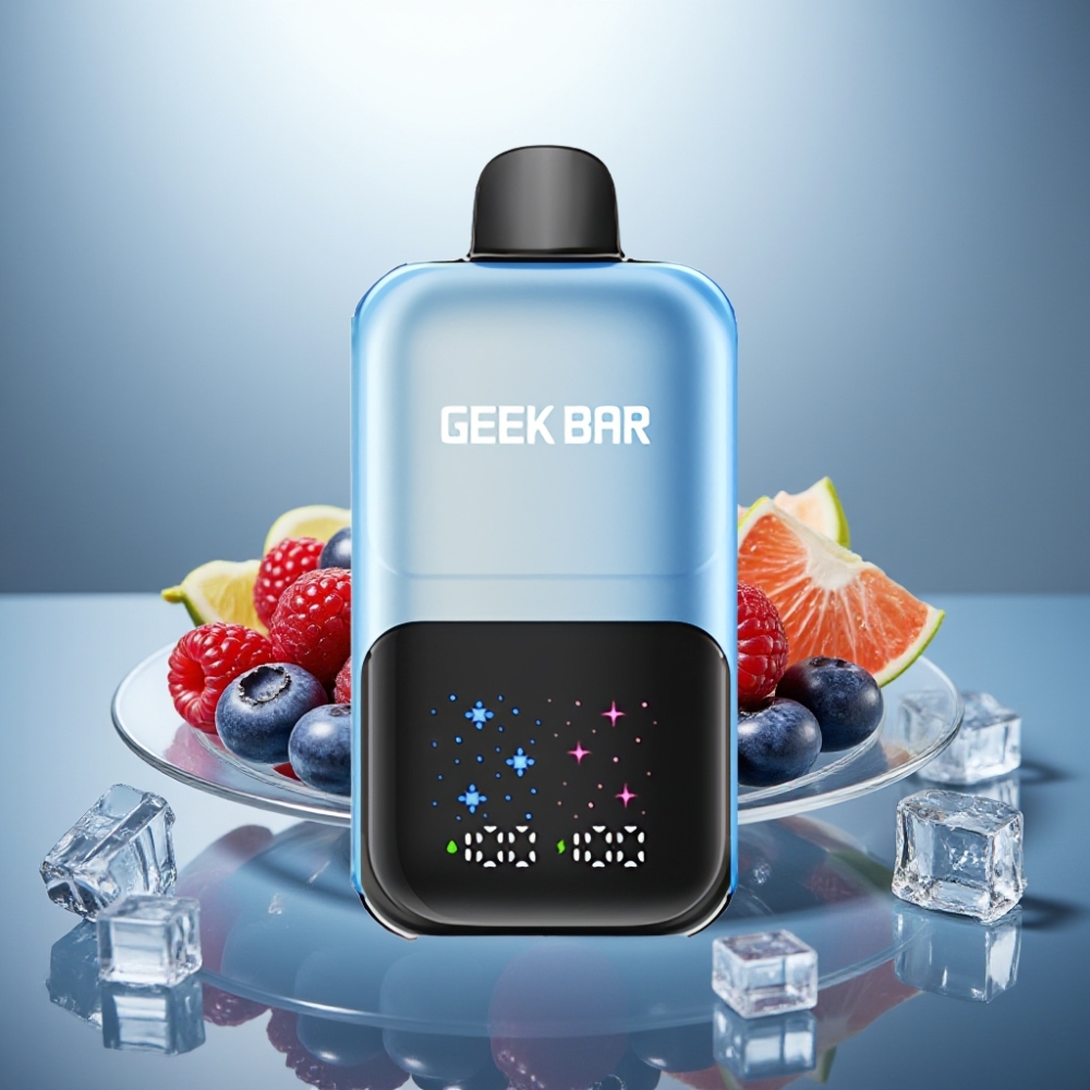 GEEK BAR 2GO 50000 Puffs Blueberry Raspberry Ice 20mL 5% Nicotine Rechargeable