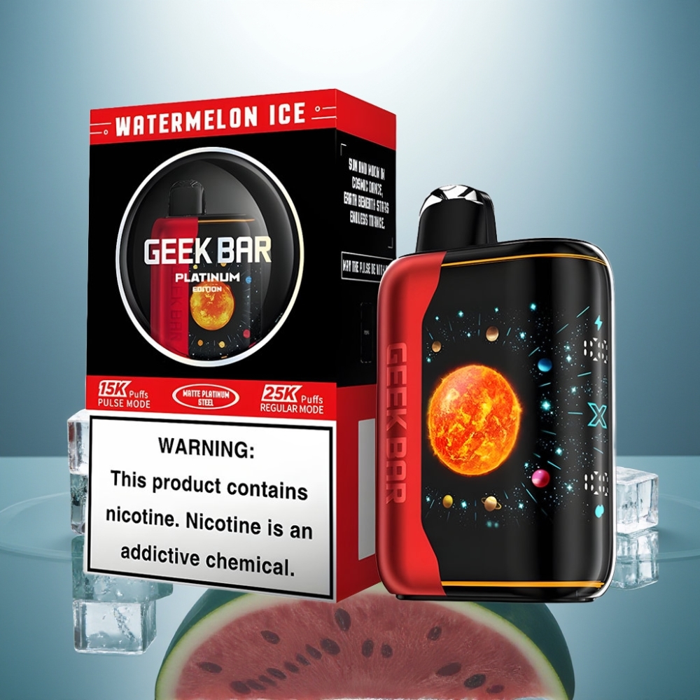 GEEK BAR Platinum 25000 Puffs 20mL 2% Watermelon Ice USB-C Dual Mesh