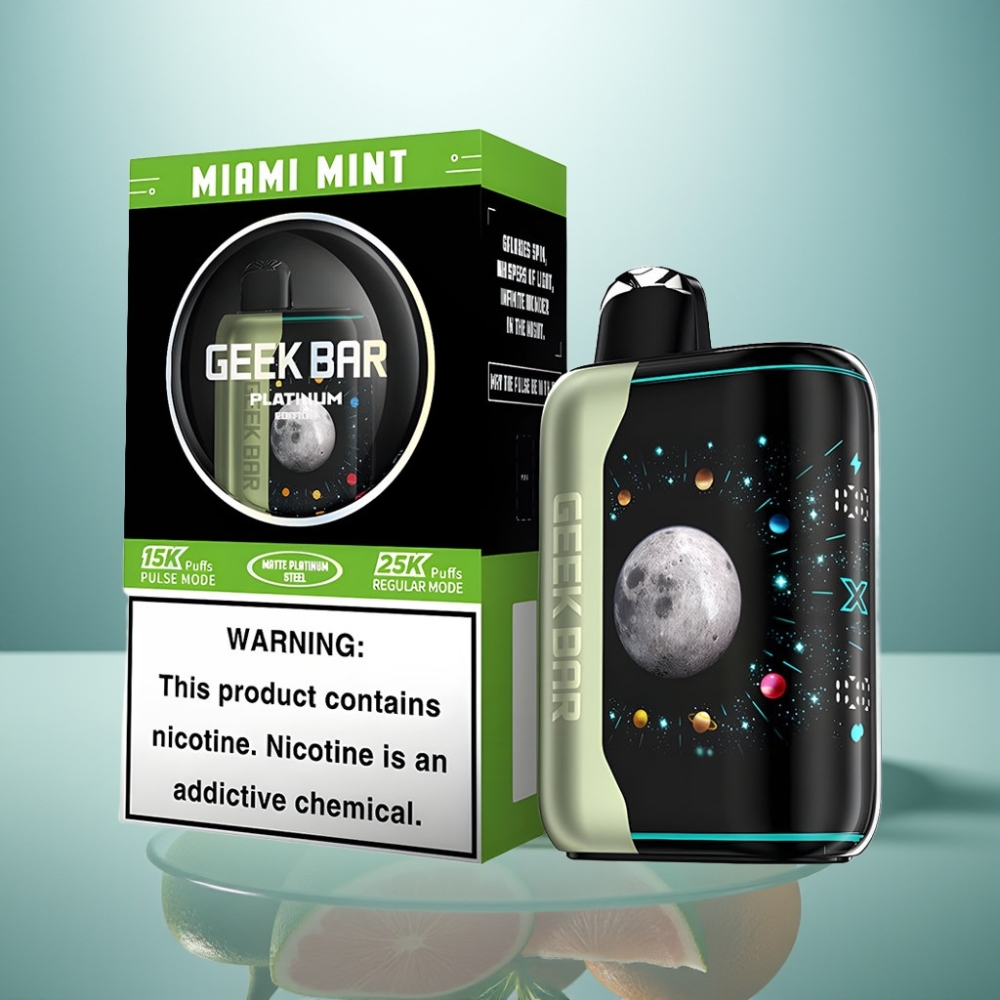 GEEK BAR Platinum 25000 Puffs Miami Mint 20mL 2% USB-C Dual Mesh