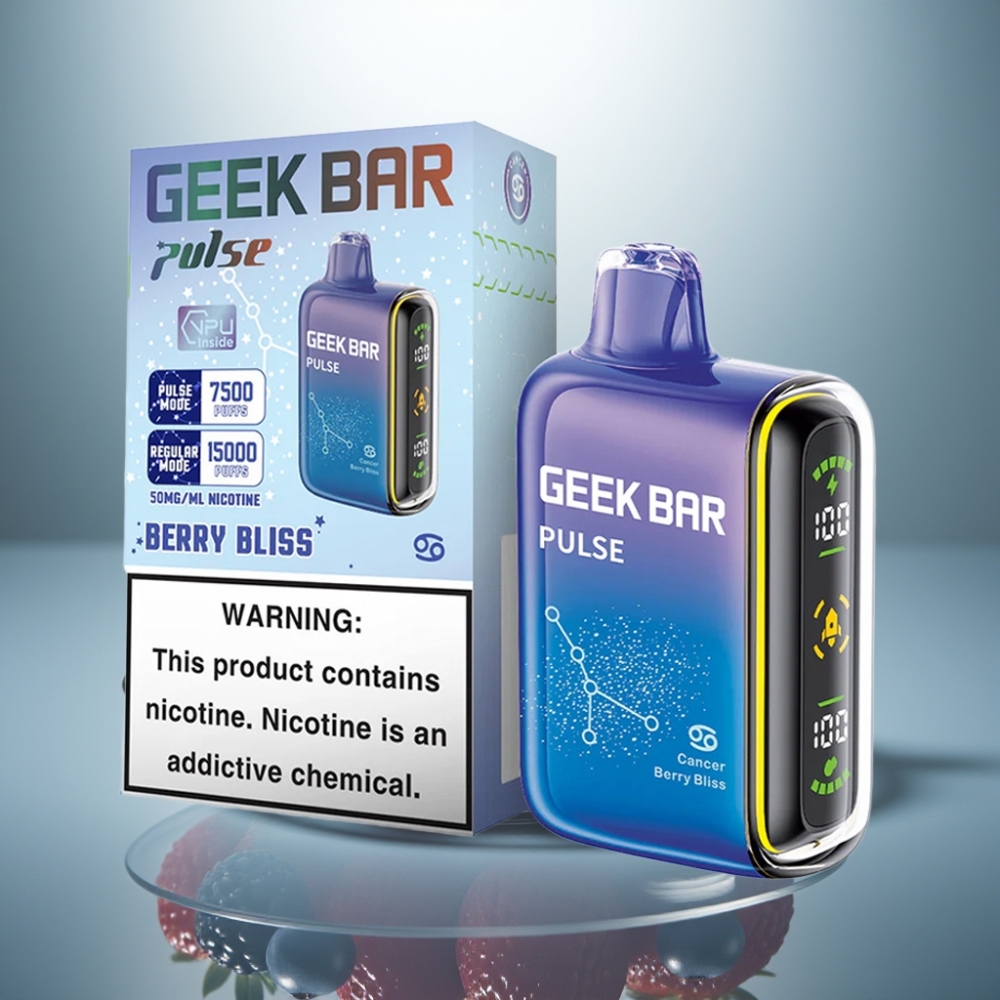 GEEK BAR Pulse 15000 Puffs 16ML 5% USB Type-C 650mAh Adjustable Airflow