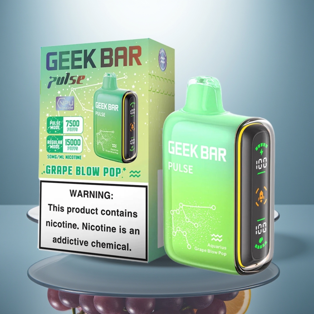 GEEK BAR Pulse 15000 Puffs 16ML 5% USB Type-C 650mAh Adjustable Airflow
