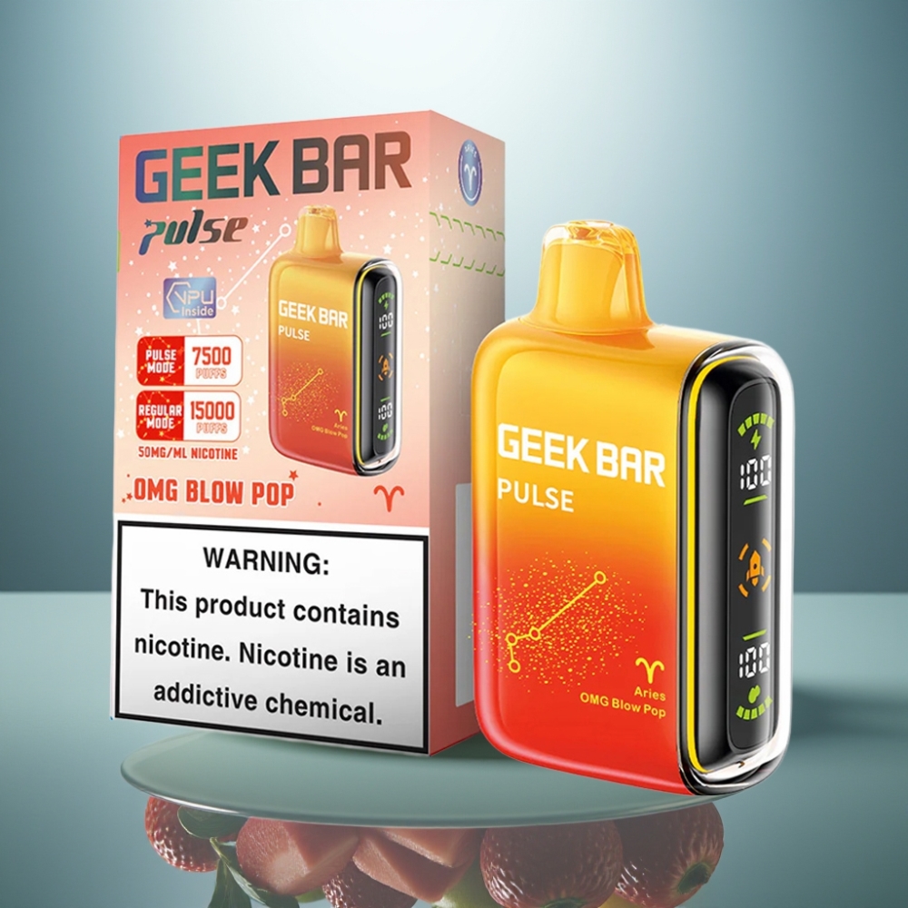 GEEK BAR Pulse 15000 Puffs 16ML 5% USB Type-C 650mAh Adjustable Airflow