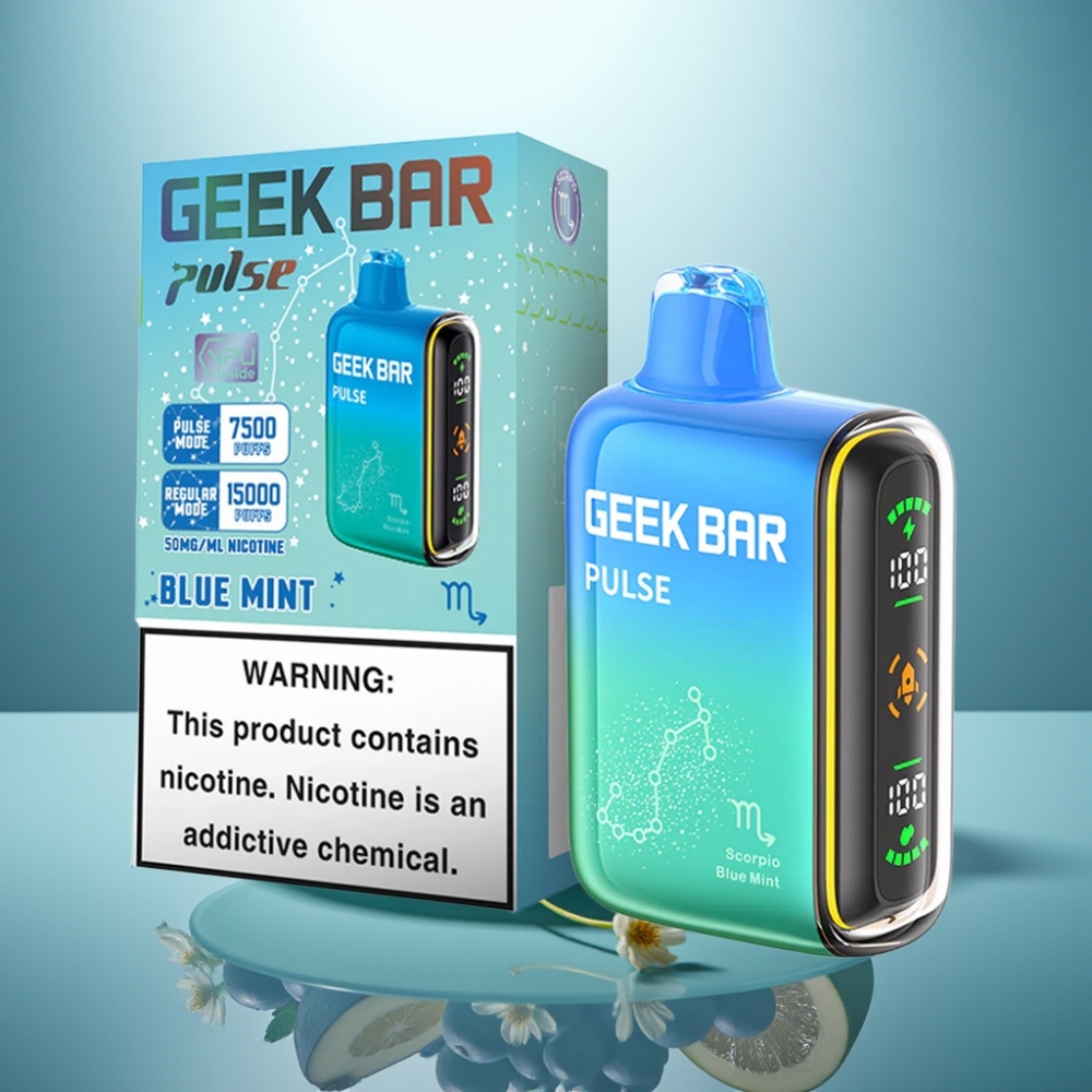 GEEK BAR Pulse 15000 Puffs 16ML 5% USB Type-C 650mAh Adjustable Airflow