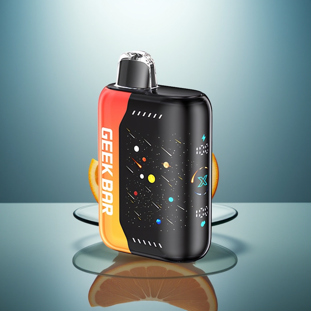 GEEK BAR Pulse X 42K Puffs Meteor Edition Orange Dragon 820mAh Fast-Charging Dual Mesh Coil