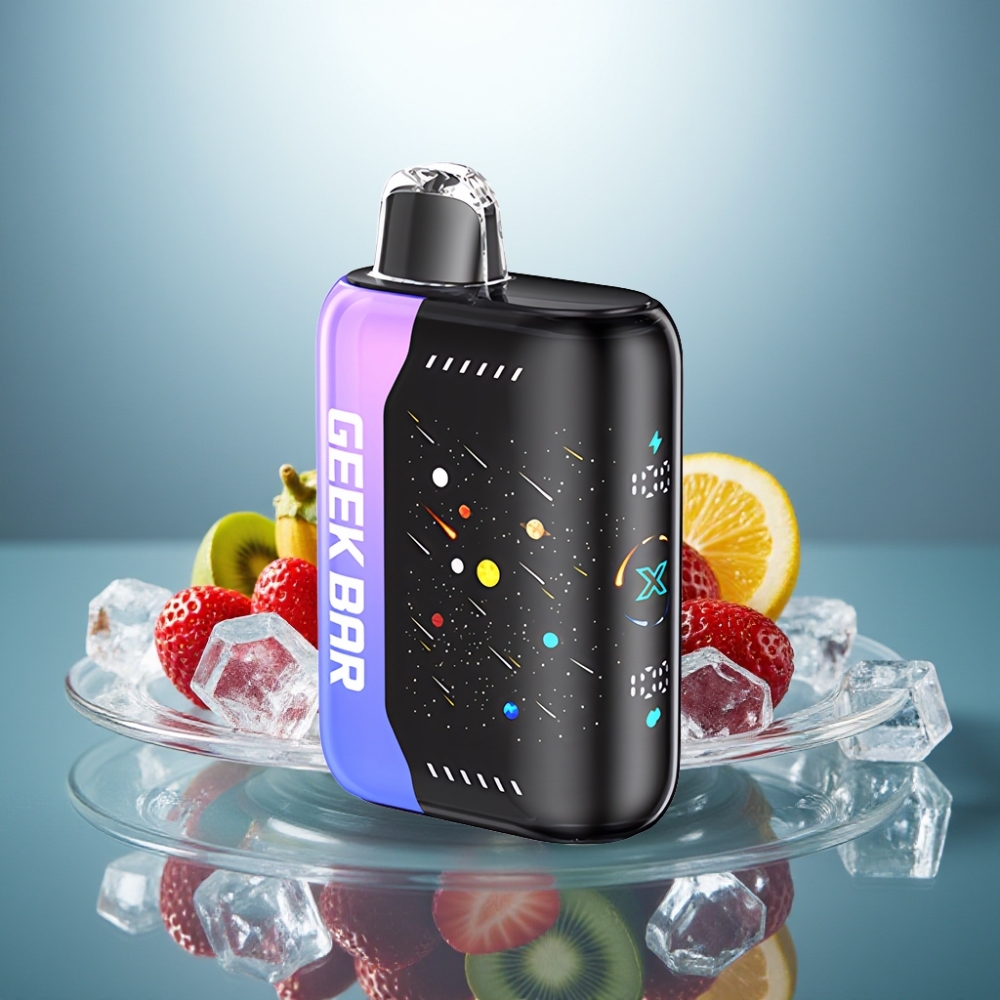 GEEK BAR Pulse X 42K Puffs Meteor Edition Strawberry Kiwi Ice 820mAh Dual Mesh