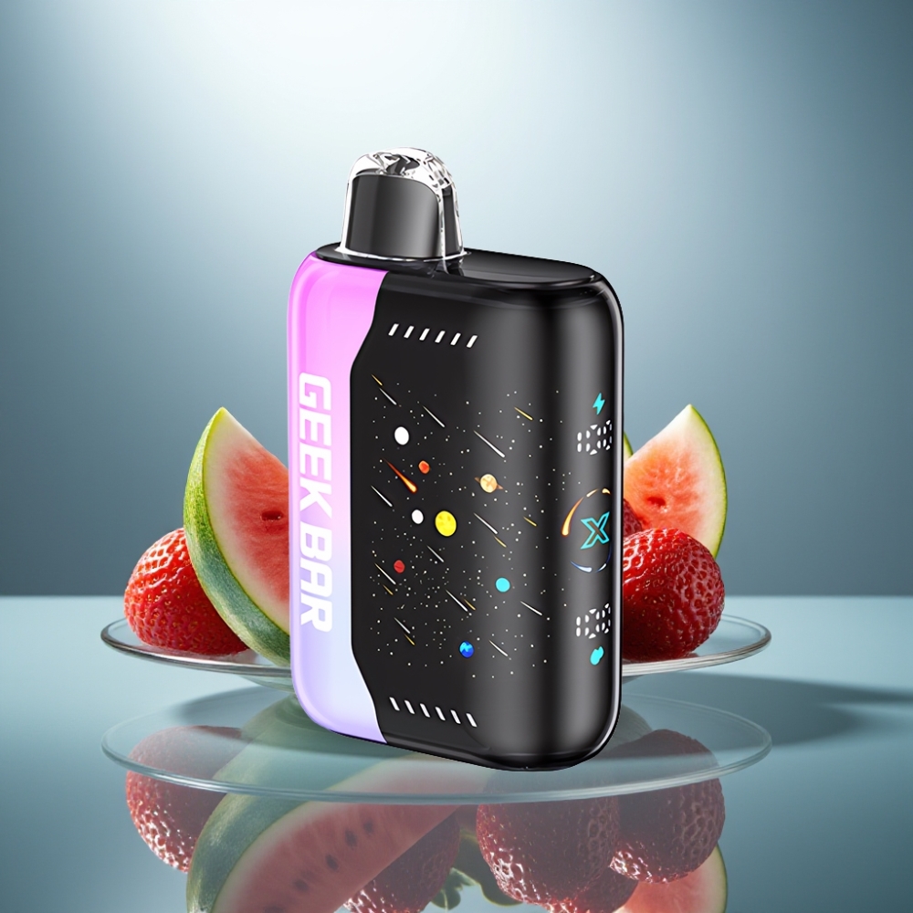 GEEK BAR Pulse X 42K Puffs Meteor Edition Strawberry Watermelon 820mAh Dual Mesh