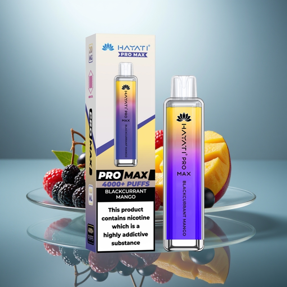Hayati Pro Max 4000 Puffs Disposable Vape Blackcurrant Mango 1400mAh 2ml