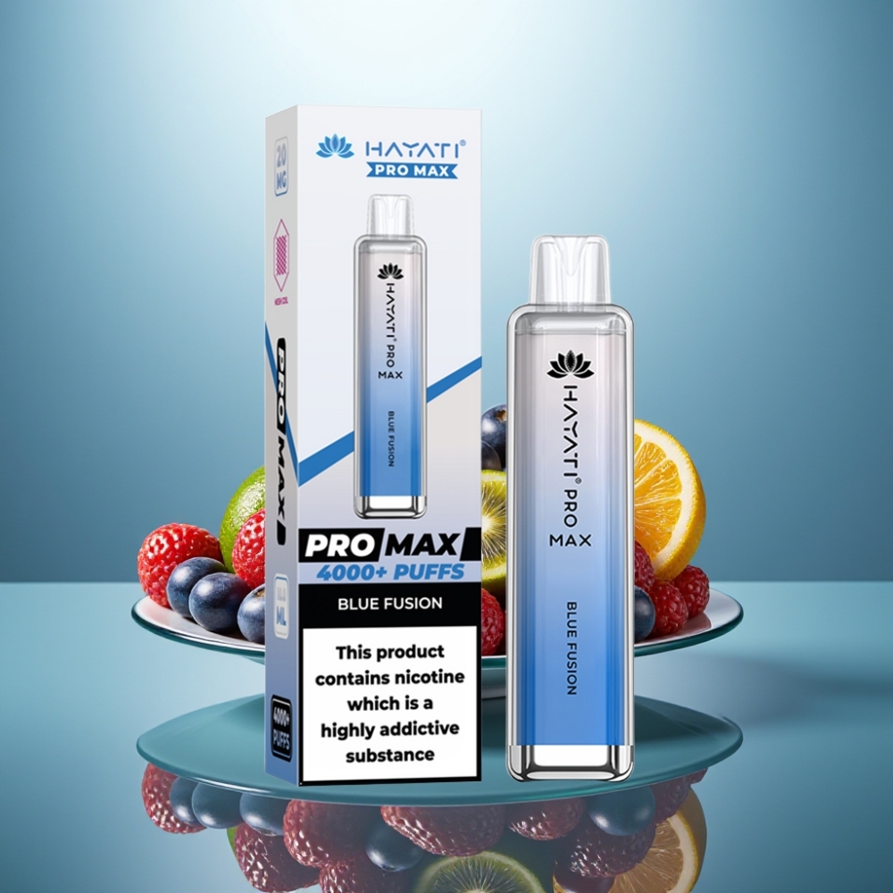 Hayati Pro Max 4000 Puffs Disposable Vape Blue Fusion 1400mAh Dual Mesh Coil