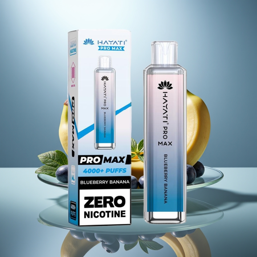 Hayati Pro Max 4000 Puffs Disposable Vape Blueberry Banana 1400mAh 2% 5%