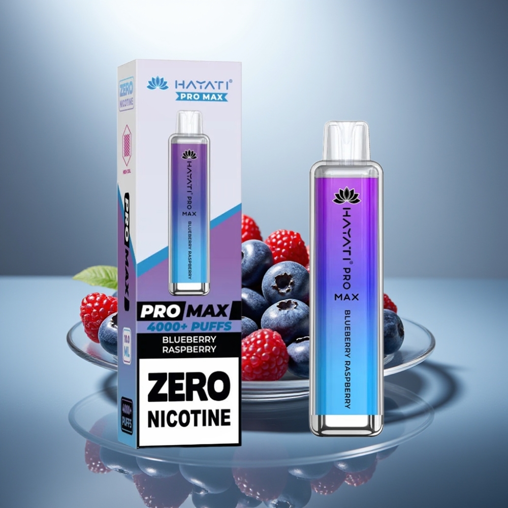 Hayati Pro Max 4000 Puffs Disposable Vape Blueberry Raspberry 1400mAh 2ml/10ml Dual Coil