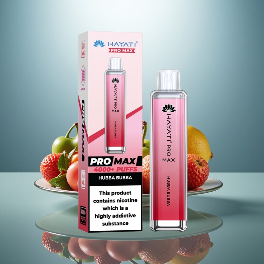Hayati Pro Max 4000 Puffs Disposable Vape Hubba Bubba 1400mAh 2ml/10ml Dual Mesh
