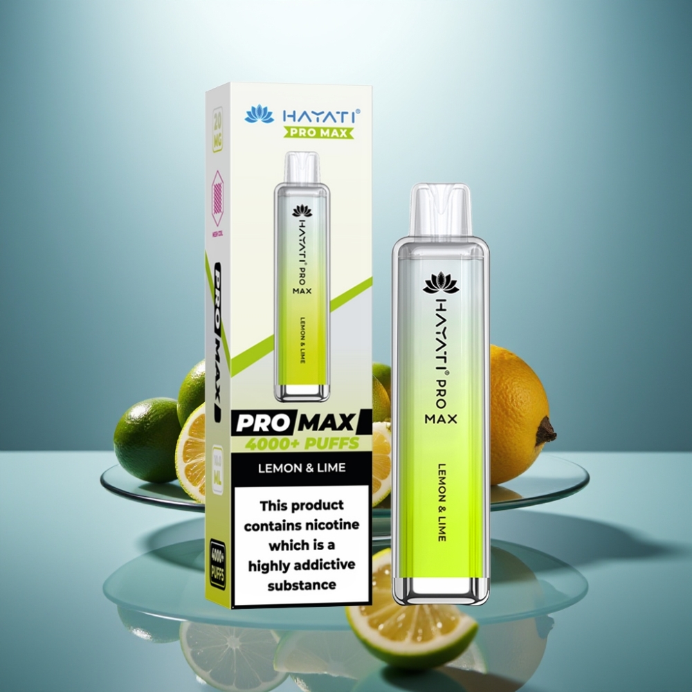 Hayati Pro Max 4000 Puffs Disposable Vape Lemon & Lime 1400mAh 2ml TPD