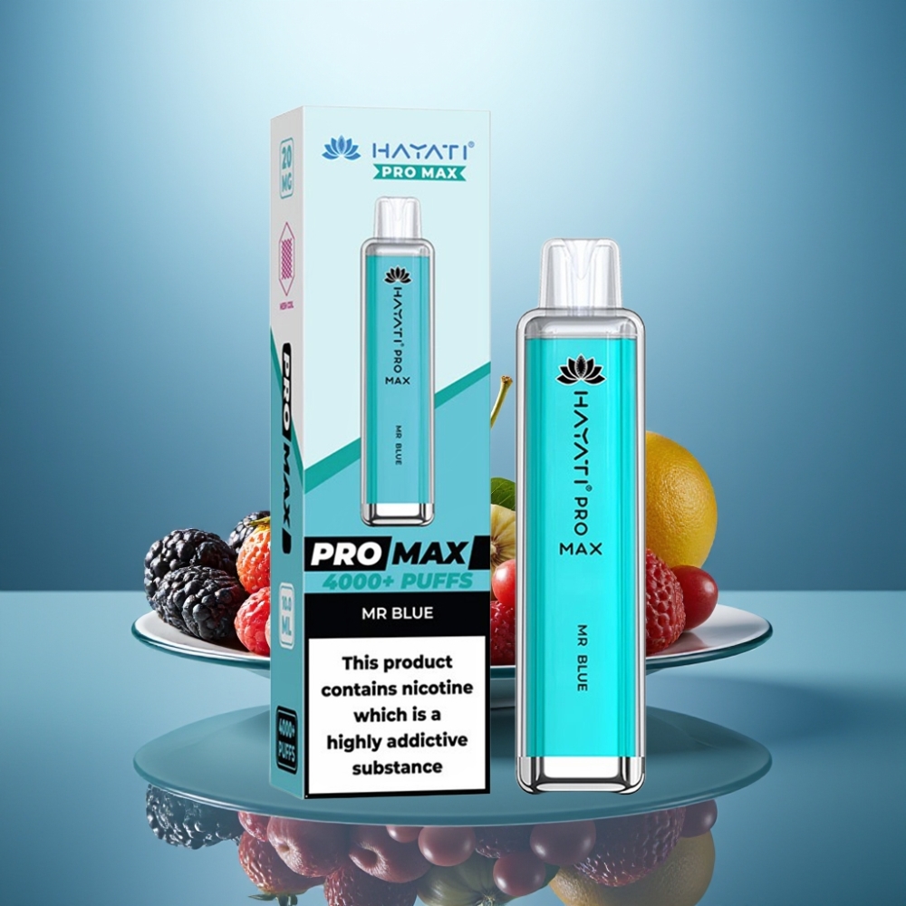 Hayati Pro Max 4000 Puffs Disposable Vape Mr Blue 1400mAh 2ml TPD