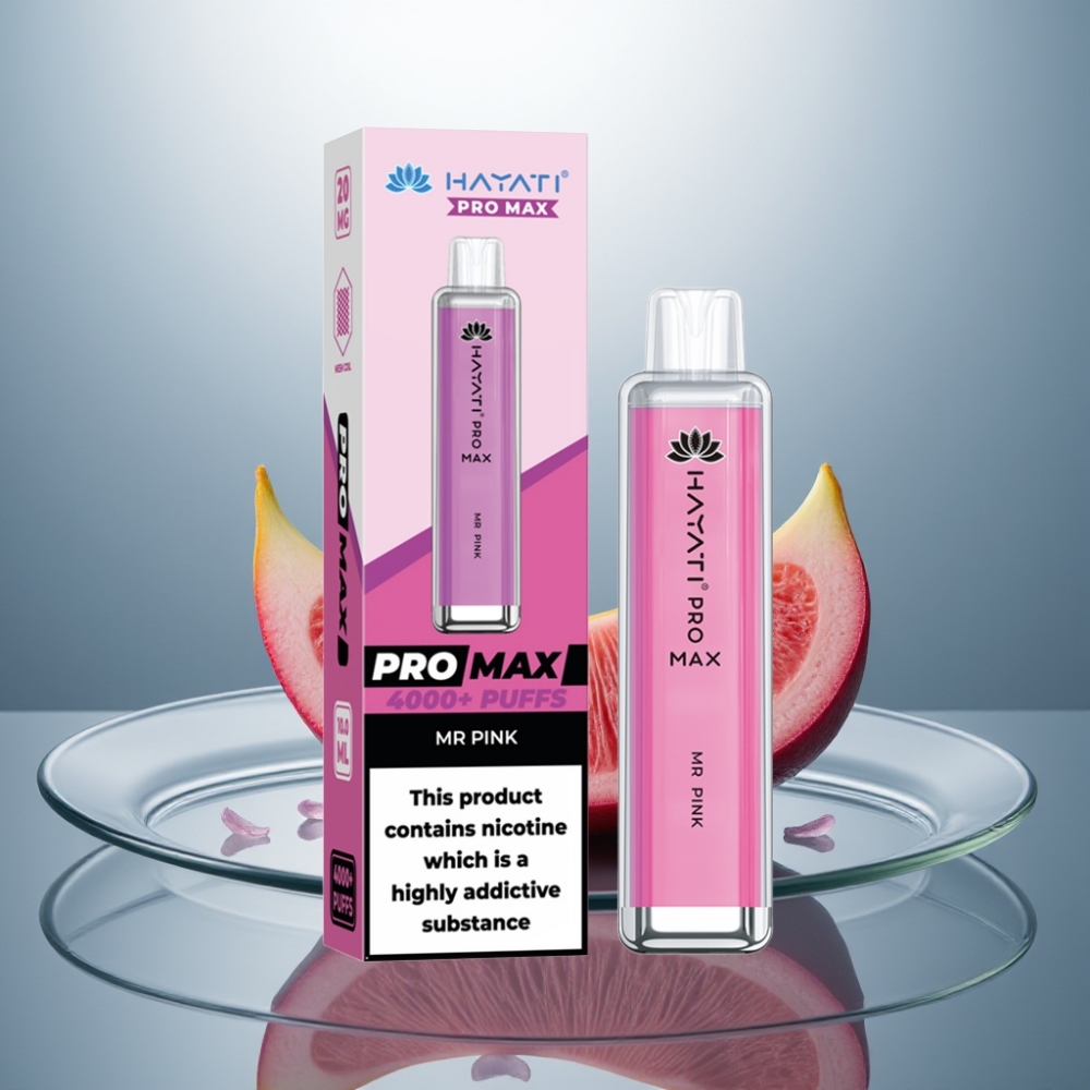 Hayati Pro Max 4000 Puffs Disposable Vape Mr Pink 1400mAh 2ml TPD