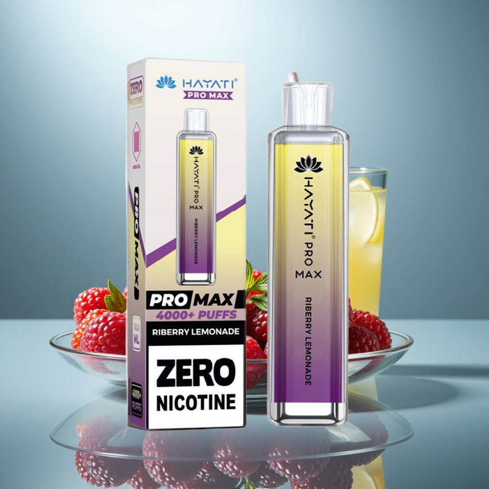 Hayati Pro Max 4000 Puffs Disposable Vape Riberry Lemonade 1400mAh Dual Coil 2ml