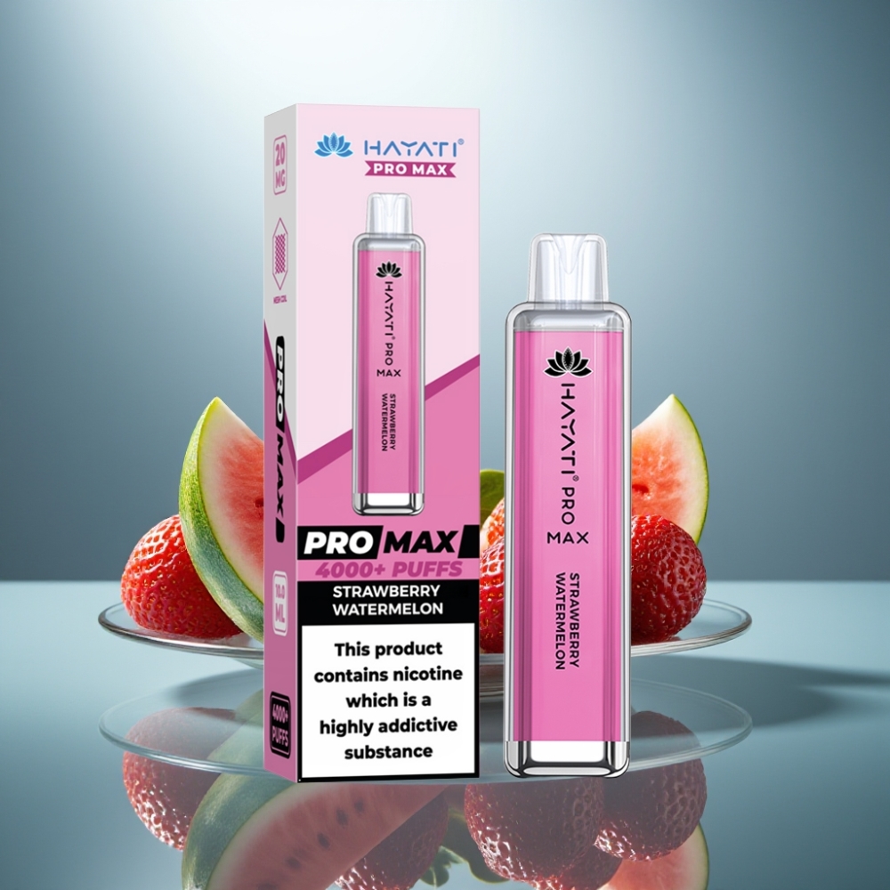 Hayati Pro Max 4000 Puffs Disposable Vape Strawberry Watermelon 1400mAh 2ml TPD