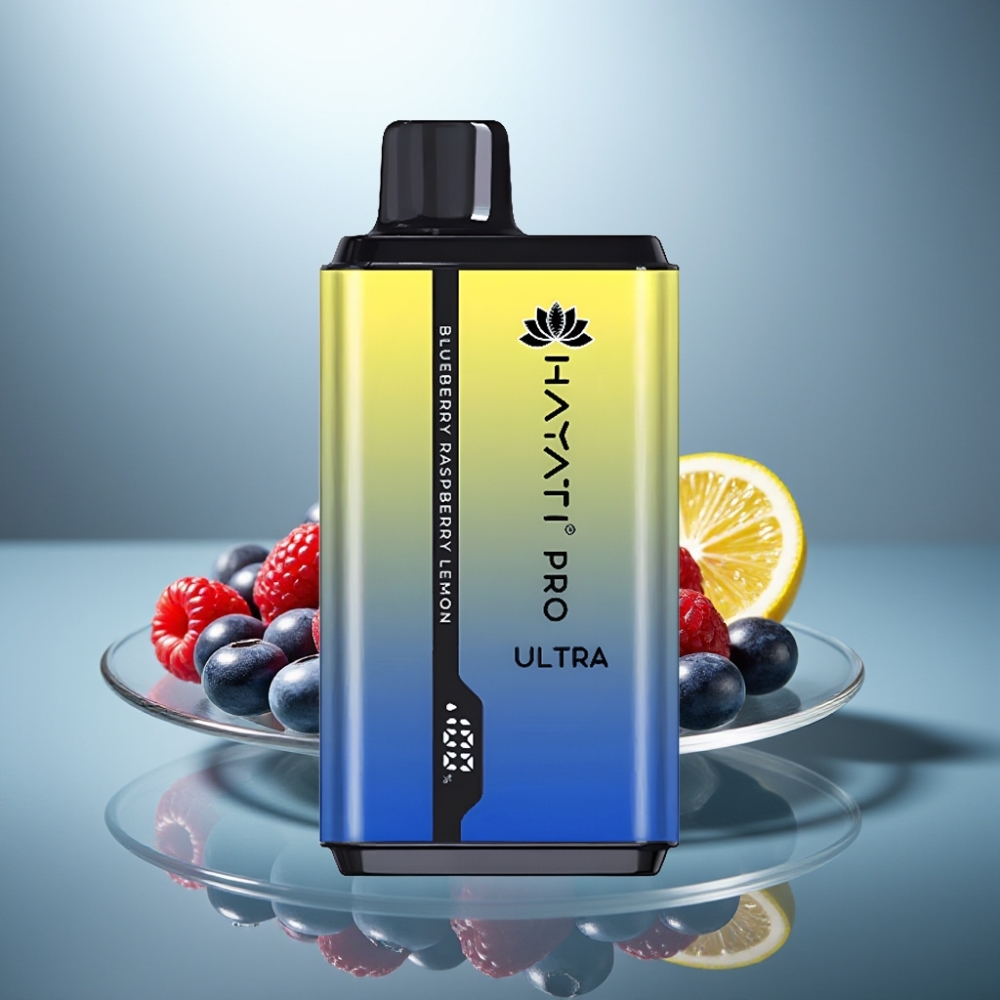 Hayati Pro Ultra 15000 Puffs 850mAh 24ml 2% Blueberry Raspberry Lemon