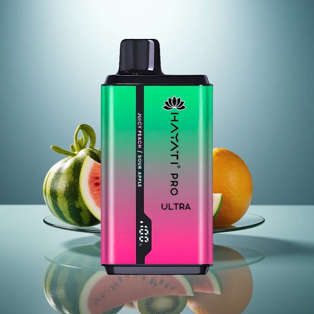 Hayati Pro Ultra 15000 Puffs 850mAh 2×12ml 2% Watermelon Kiwi Passionfruit