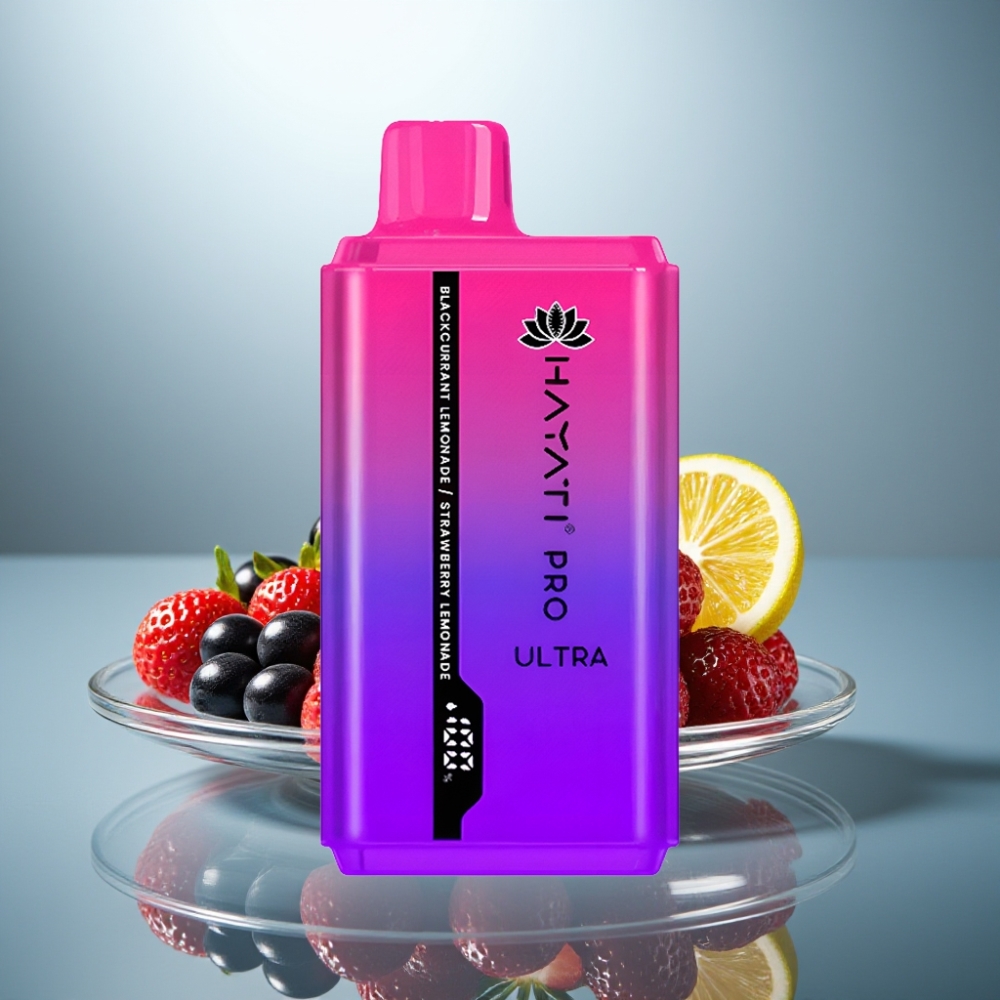 Hayati Pro Ultra 15000 Puffs Blackcurrant Lemonade Strawberry Lemonade 850mAh 2×12ml 2%