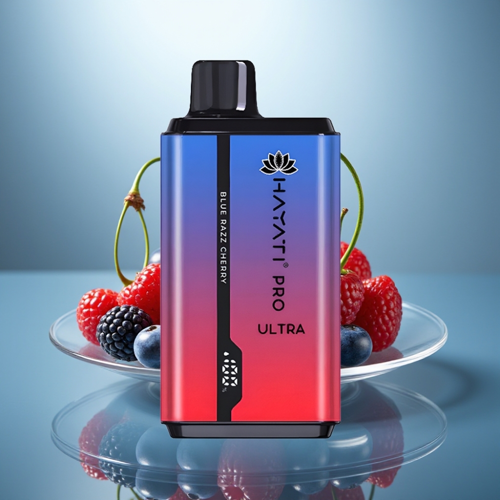 Hayati Pro Ultra 15000 Puffs Blue Razz Cherry 2×12ml 2% 850mAh
