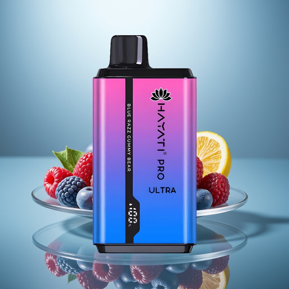 Hayati Pro Ultra 15000 Puffs Blue Razz Gummy Bear 2×12ml 2% 850mAh