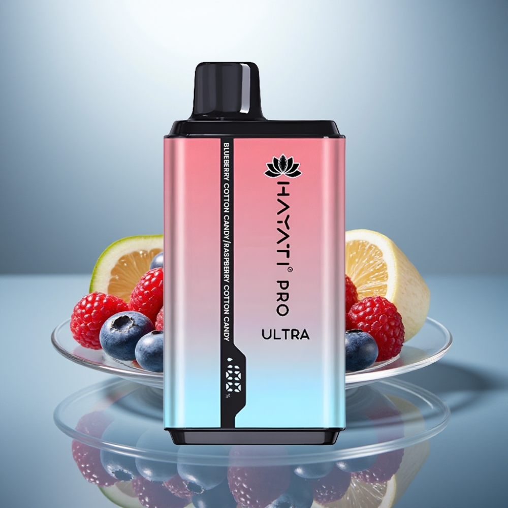 Hayati Pro Ultra 15000 Puffs Blueberry Cotton Candy Raspberry Cotton Candy 2×12ml 2%