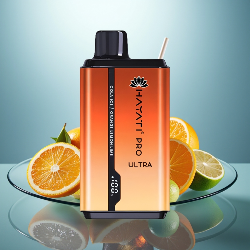 Hayati Pro Ultra 15000 Puffs Cola Ice Orange Lemon & Lime 850mAh 2×12ml 2%