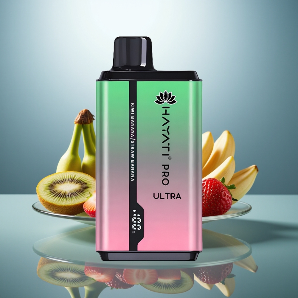 Hayati Pro Ultra 15000 Puffs Kiwi Banana Strawberry Banana 2×12ml 2% 49 Flavors