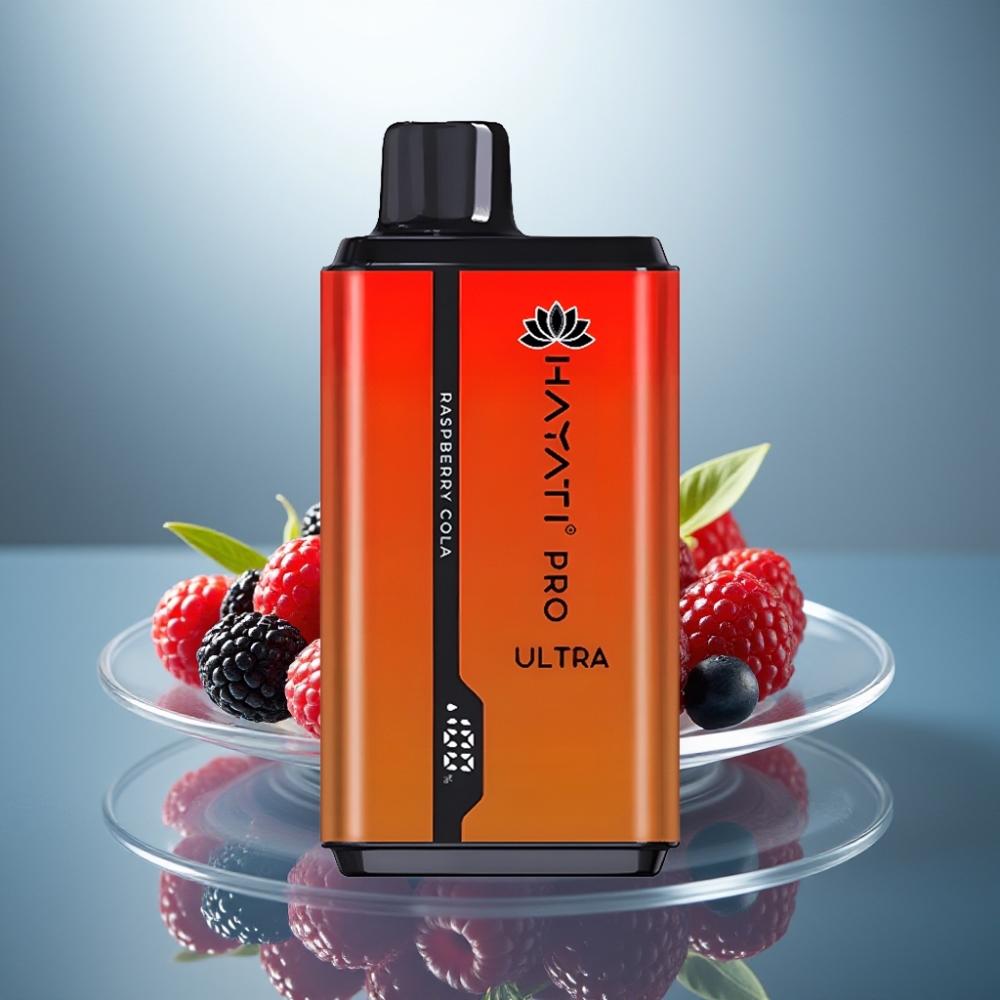 Hayati Pro Ultra 15000 Puffs Raspberry Cola 2×12ml 2% 49 Flavors