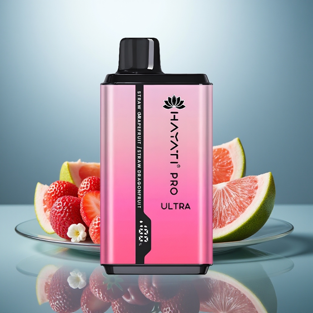 Hayati Pro Ultra 15000 Puffs Strawberry Grapefruit Dragonfruit 850mAh 2×12ml 2%