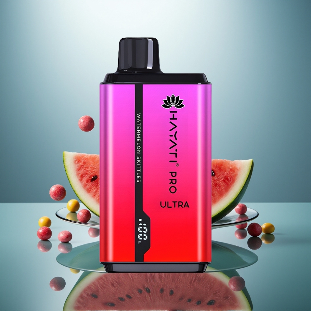 Hayati Pro Ultra 15000 Puffs Watermelon Skittles 2×12ml 2% 49 Flavors