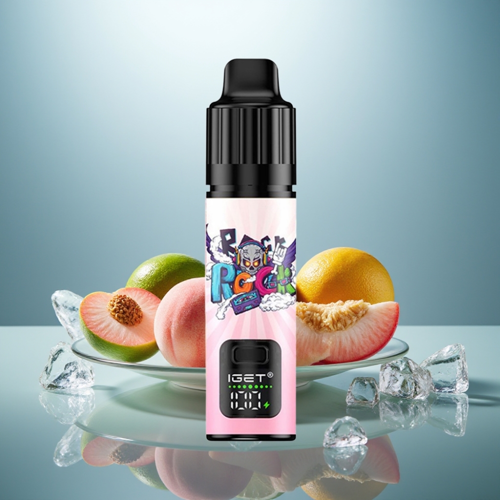 IGET BAR PLUS S3 POD 10000 Puffs 18ml 5% Peach Lychee Lime Ice Disposable Vape