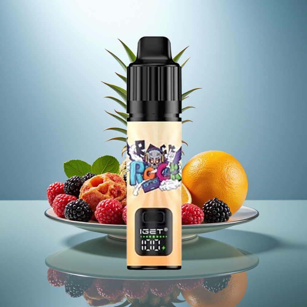 IGET BAR PLUS S3 POD 10000 Puffs 5% 18ml 950mAh Blackberry Pineapple Orange