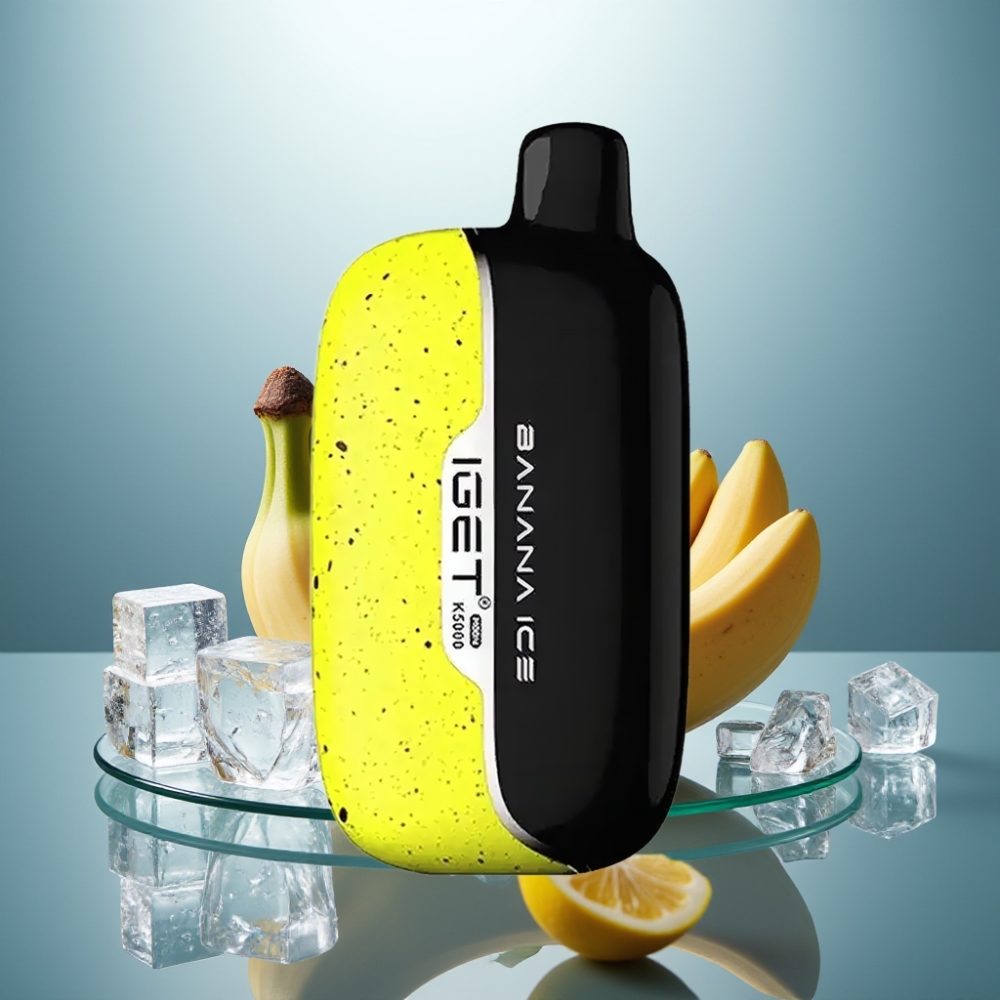 IGET Moon K5000 Puffs Banana Ice – 1.35 Ohm Mesh Coil, 81.5g