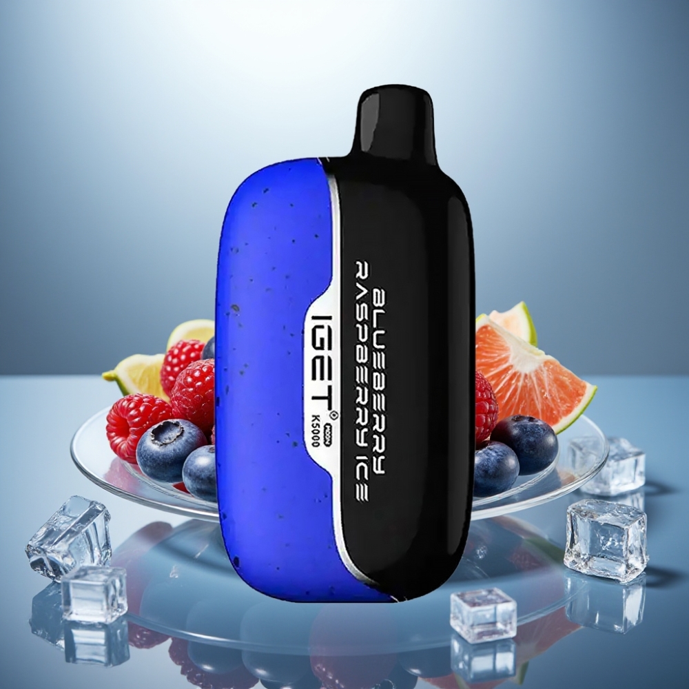 IGET Moon K5000 Puffs Blueberry Raspberry Ice – 81.5g, 1.35 Ohm Mesh Coil