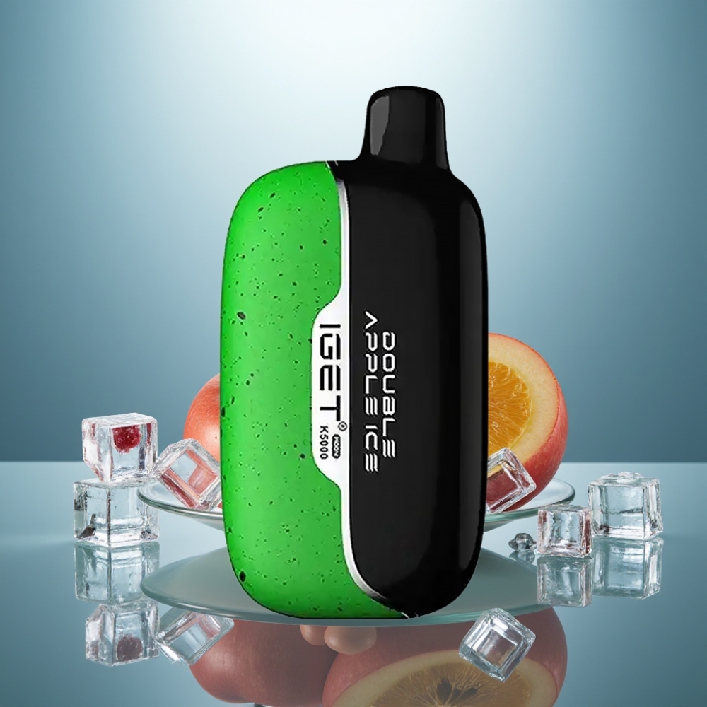 IGET Moon K5000 Puffs Disposable Vape Double Apple Ice – 5000 Puffs, 1.35 Ohm Mesh