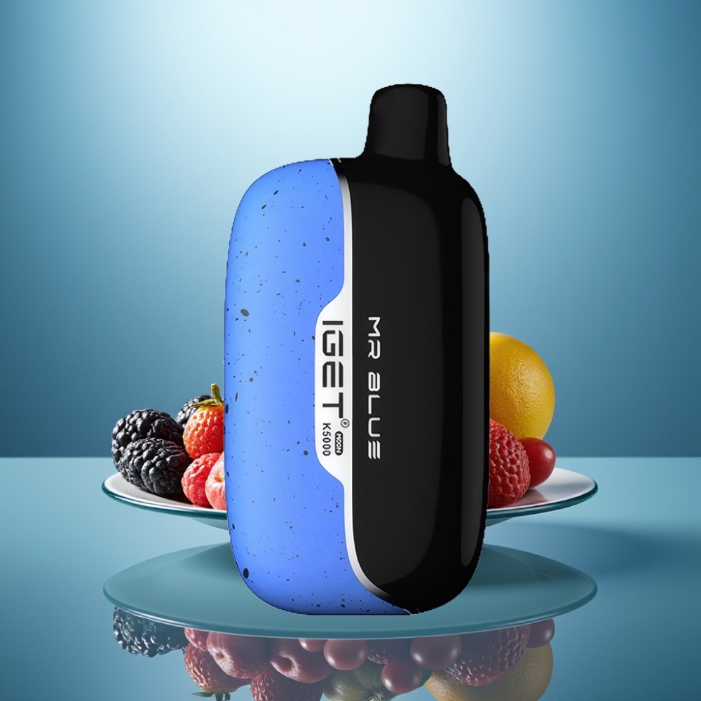 IGET Moon K5000 Puffs Disposable Vape Mr Blue 1.35Ω 49.5x25.3x99.4mm