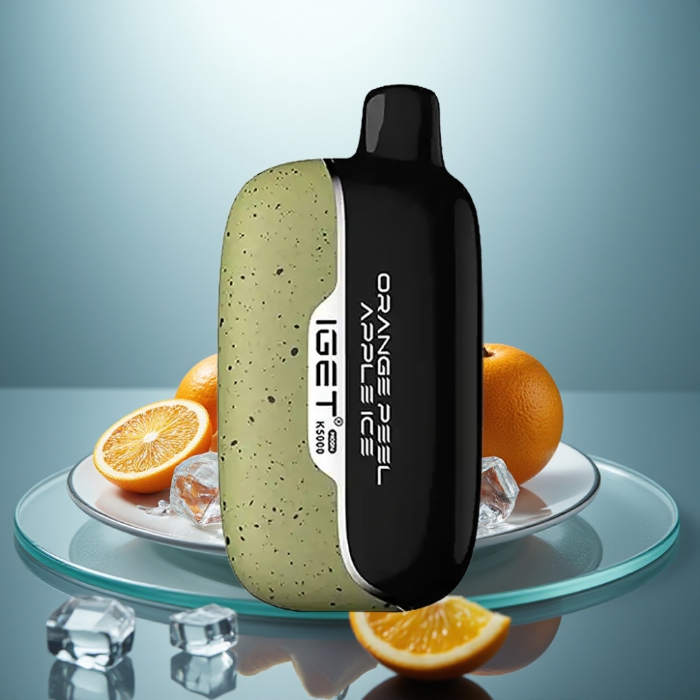 IGET Moon K5000 Puffs Orange Peel Apple Ice 1.35 Ohm Mesh 81.5g