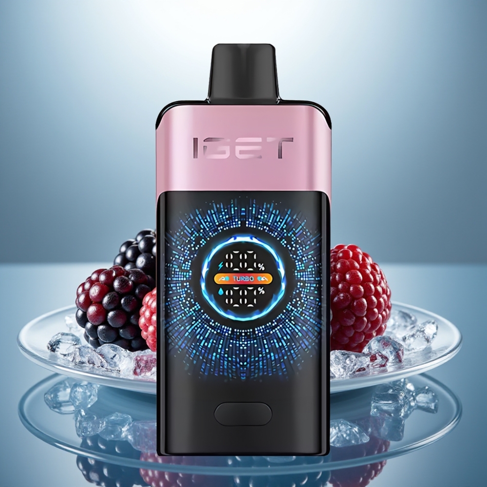 IGET ONE 12000 Puffs Disposable Vape Blackberry Ice 2700mAh 0.6ohm Dual Mesh