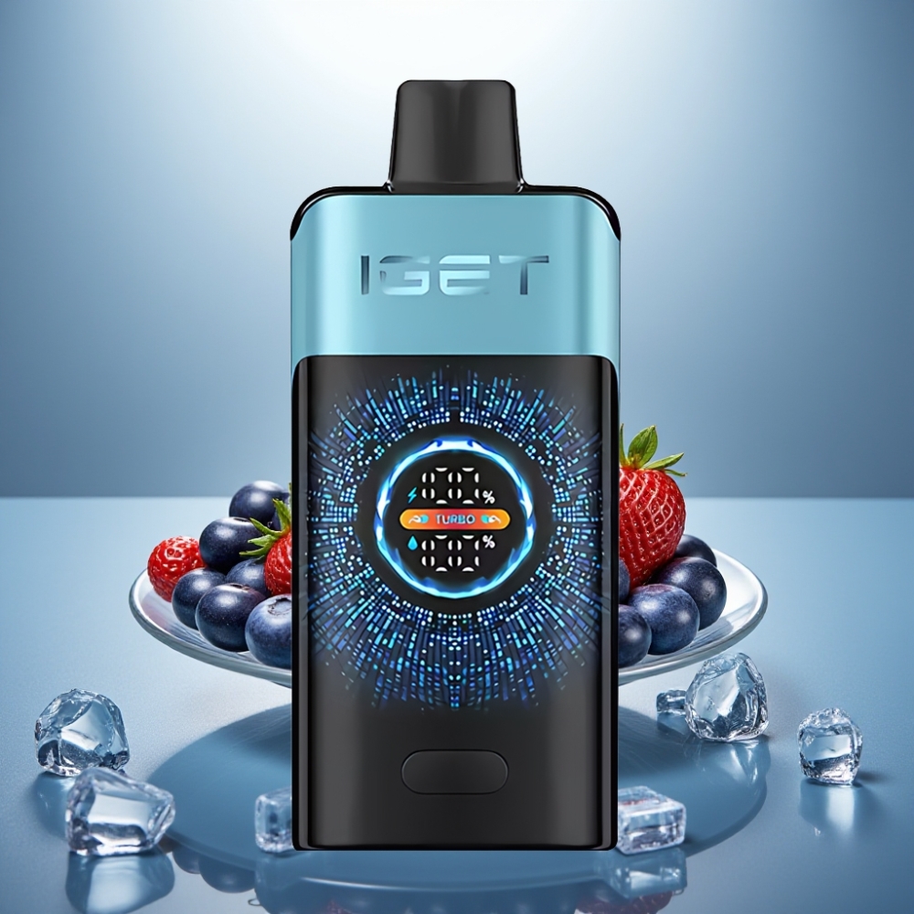 IGET ONE 12000 Puffs Disposable Vape Blueberry Ice 2700mAh 0.6ohm Dual Mesh