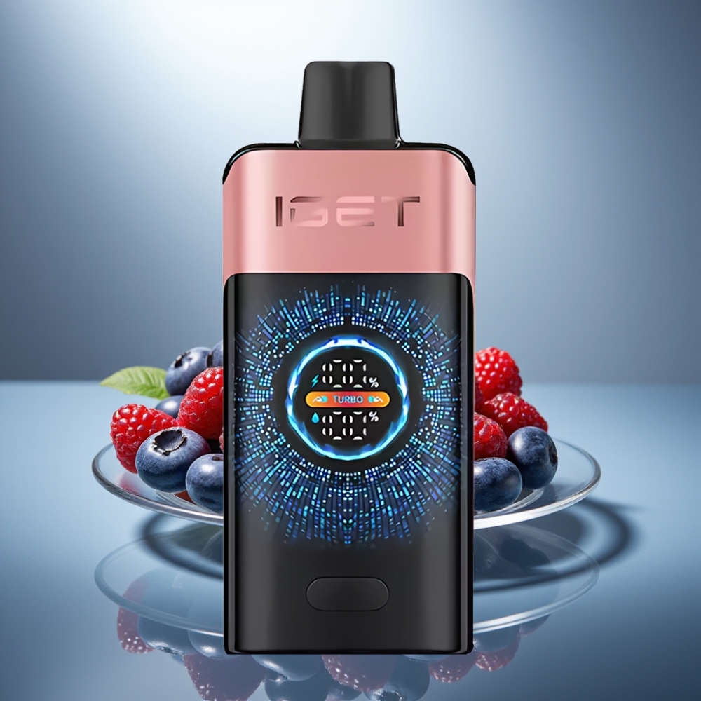 IGET ONE 12000 Puffs Disposable Vape Blueberry Raspberry 2700mAh 0.6ohm