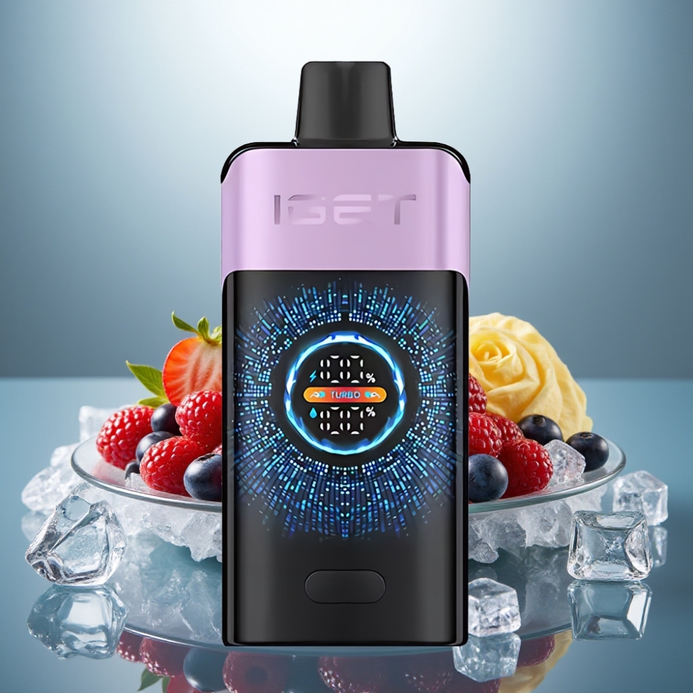 IGET ONE 12000 Puffs Disposable Vape Mixed Berries Ice 2700mAh 0.6ohm Dual Mesh