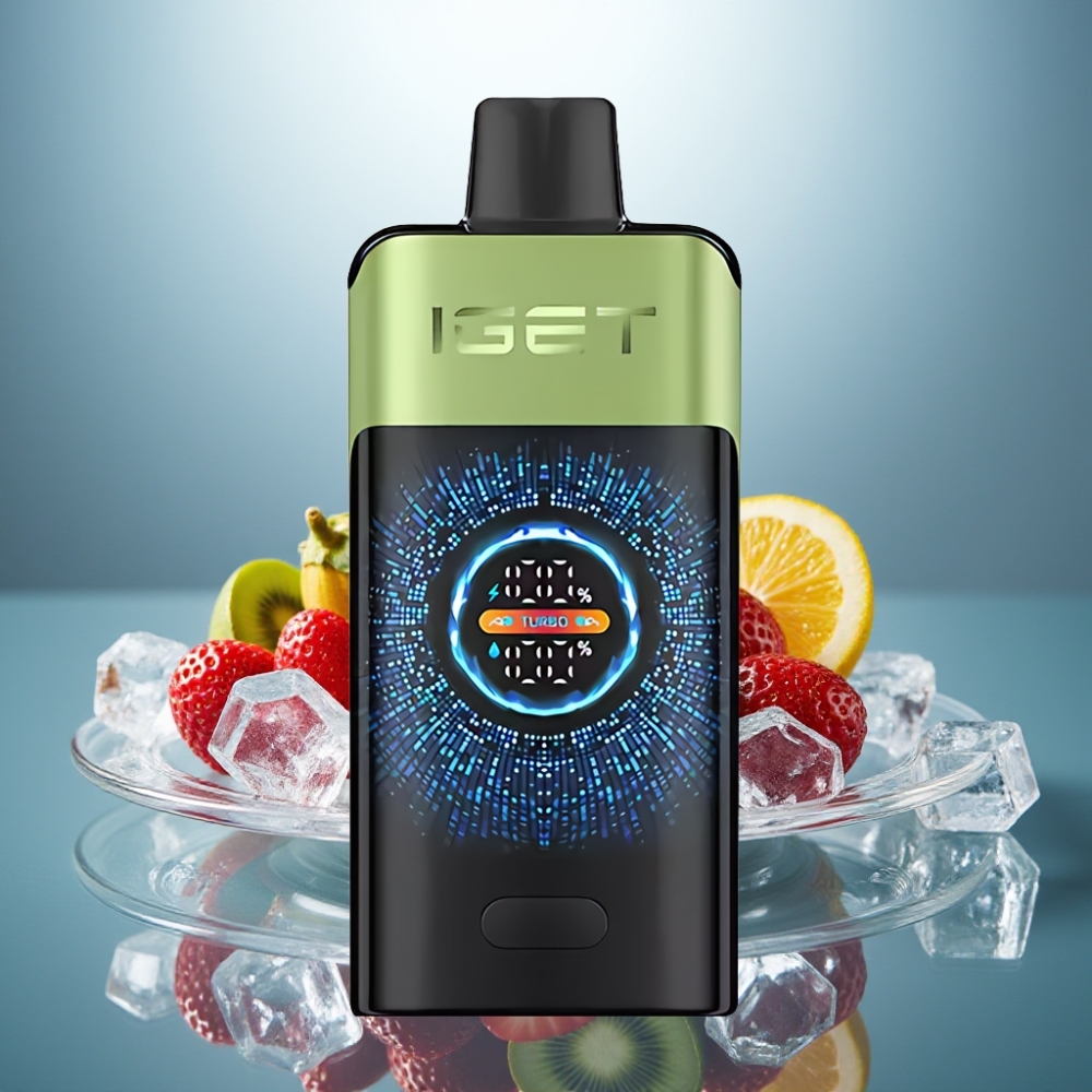 IGET ONE 12000 Puffs Disposable Vape Strawberry Kiwi Ice - 2700mAh, 0.6ohm