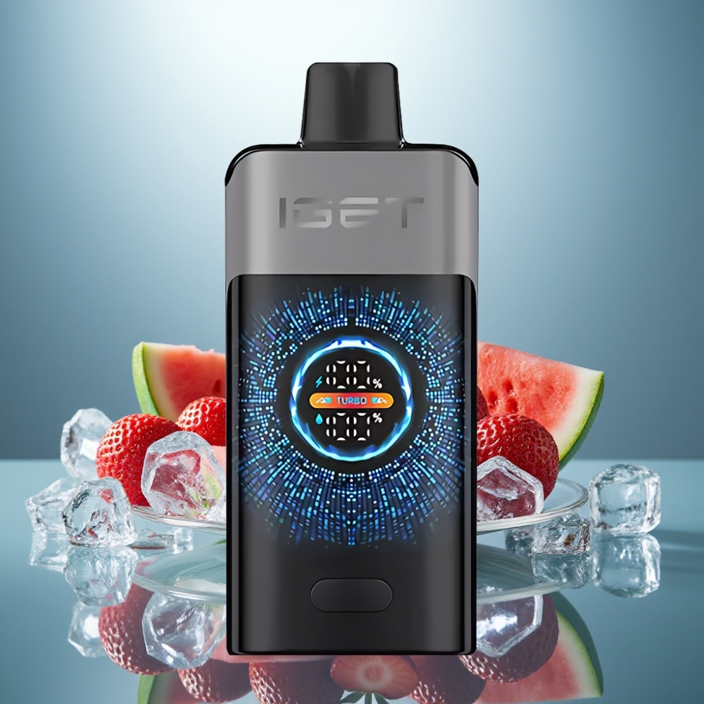 IGET ONE 12000 Puffs Disposable Vape Strawberry Watermelon Ice 2700mAh 0.6ohm
