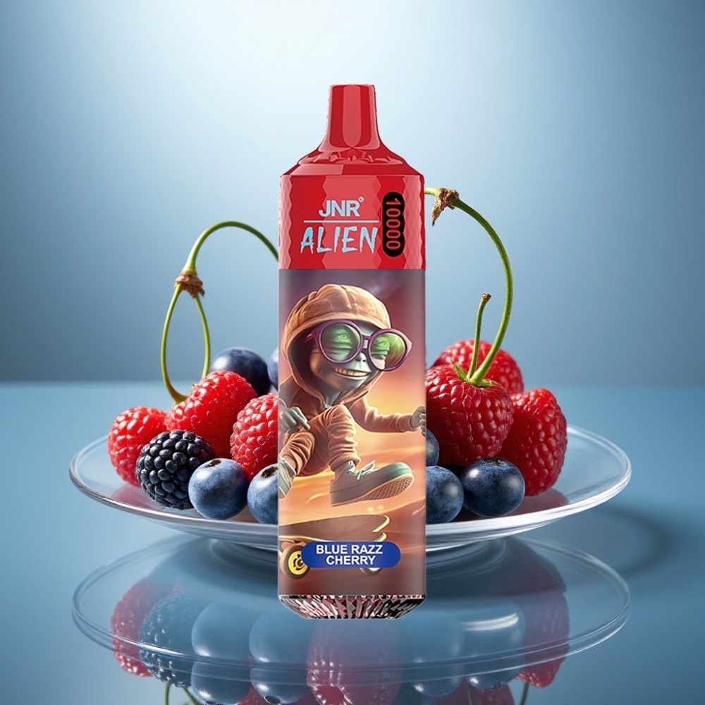 JNR Alien 10000 Puffs Blue Razz Cherry 850mAh 20ml Type-C RGB